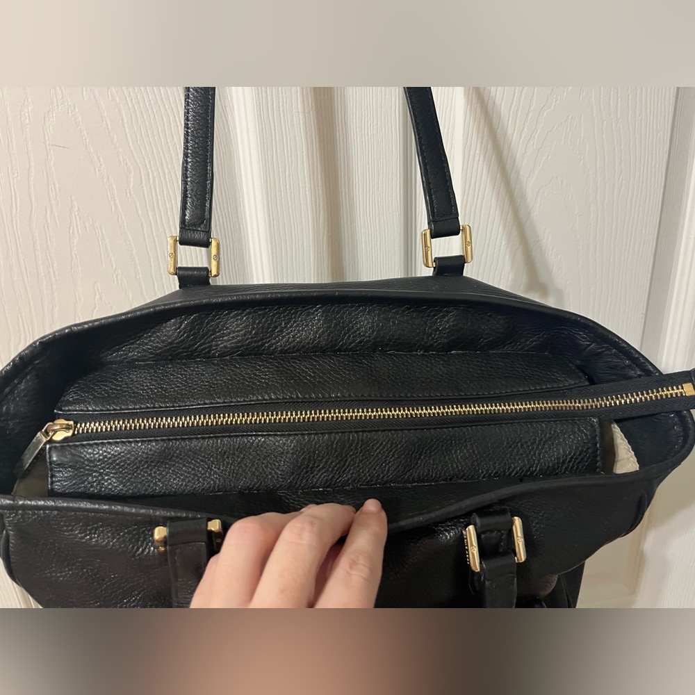 Tory Burch Black Leather Tote Bag - Picture 5 of 6